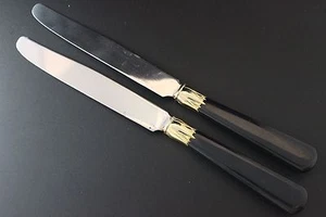 Reed and Barton Select Korea 18/10 Stainless - MONET Black - Dinner Knives (2) - Picture 1 of 2