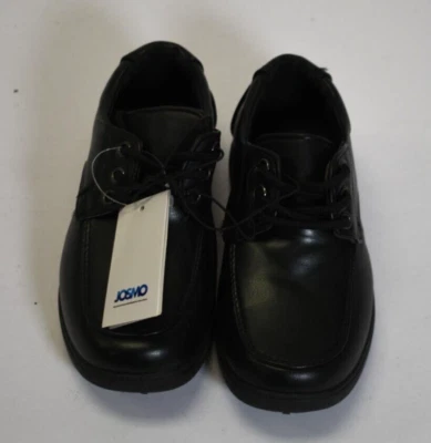 Josmo Toddler Lace-up Cushioned Faux Leather Black Dress School Shoes Size 5 - Image 1 of 4