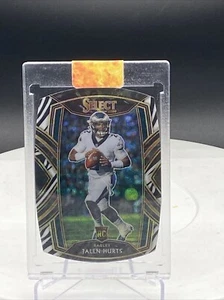 2020 Select Jalen Hurts RC Zebra Stripe Prizm Die Cut *063 - Picture 1 of 2