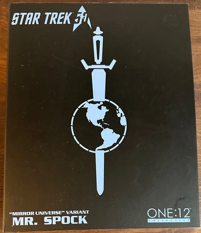 Mezco One:12 Collective Star Trek Mirror Universe Variant Mr. Spock Figure New Cover