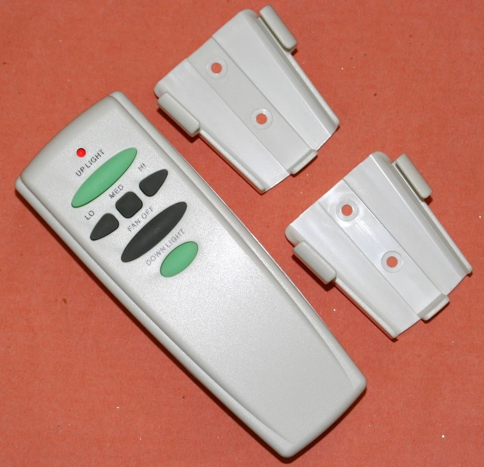 Hampton Bay Ceiling Fan Remote for two lights (UP & Down) with two wall holders