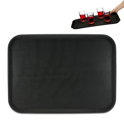 Serviertablett Kellnertablett Gastro-Tablett Getränketablett rutschfest eckig - Bild 1 von 4