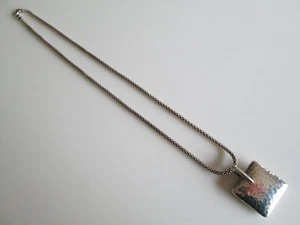 SILPADA STERLING SILVER PILLOW PENDANT ON 20 INCH CHAIN S1118 - Picture 1 of 4