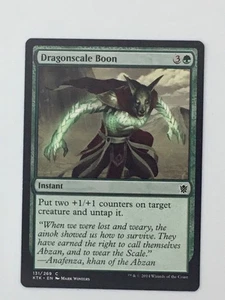 Magic The Gathering Dragonscale Boon Instant 131/269 Khans of Tarkir Winters 2014 Wizards - Imagen 1 de 24