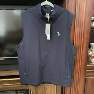 cutter and buck cb weathertech 1/4 zip vest navy (orig. retail $92) Men’s XXL - Picture 1 of 8