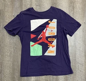 Nike Air Jordan T-Shirt Lila Retro 7 VII Jumpman Tee Große L - Bild 1 von 5