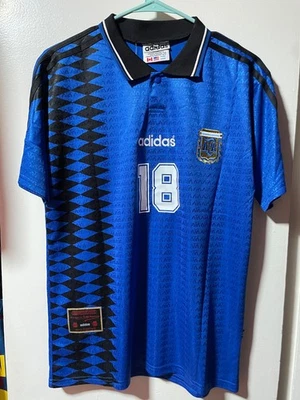 Camiseta visitante Copa Mundial Argentina 1994, Scaloni #18 Foto 1 de 2