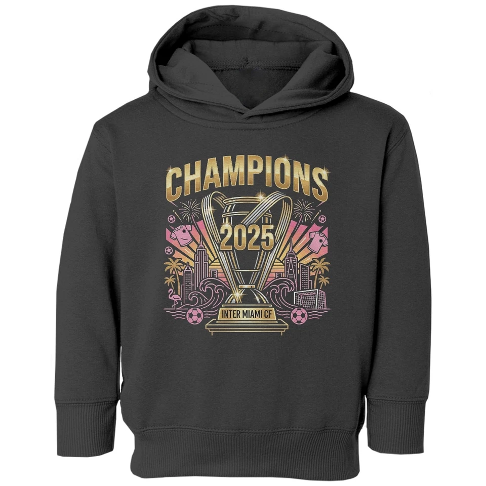 Sudadera con Capucha Diseño Inspirado en Miami - 2025 Soccer Champions Tribute Niño Pequeño Foto 1 de 1
