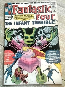 Fantastic Four #24 1964 Vintage 12 ¢ Marvel Comics - sehr guter Zustand - Bild 1 von 10