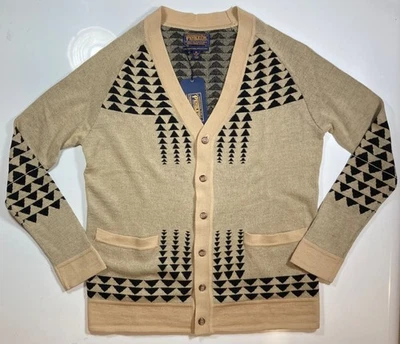 Pendleton The Portland Collection Cárdigan Suéter Tostado Talla Pequeña Nuevo Con Etiquetas Foto 1 de 4