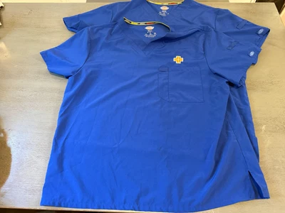 lote de 2 DICKIES EDS ESSENTIALS exfoliante uniforme médico top talla XL Foto 1 de 2