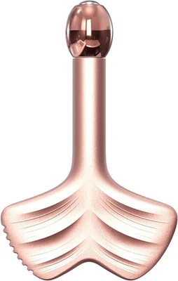 Rulli Viso Gua Sha E Penna Di Agopuntura in Acciaio Inossidabile - Rullo Di Meta - Immagine 1 di 4