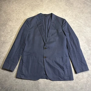 J Crew Ludlow Blazer Mens 40R Navy Cotton Sport Coat Larusmiani - Picture 1 of 9