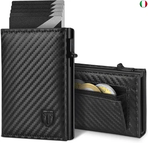 TEEHON Portafoglio Uomo Slim con Chiusura Magnetica & Protezione RFID | - Foto 1 di 7