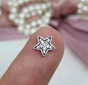 Genuine Pandora Sparkling Star Petite Floating Locket Charm S925 ALE π R43c - Picture 1 of 3