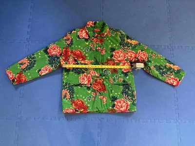 Supreme Green Flower Quilted Jacket Medium - Image 1 of 4