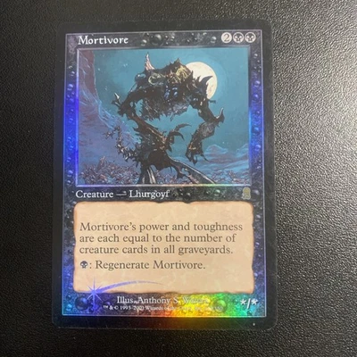 MTG FOIL Mortivore Odyssey Magic the Gathering Played - Image 1 of 2