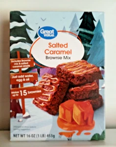 Salted Caramel Brownie Mix - 16 oz - Great Value - VHTF! - Picture 1 of 5