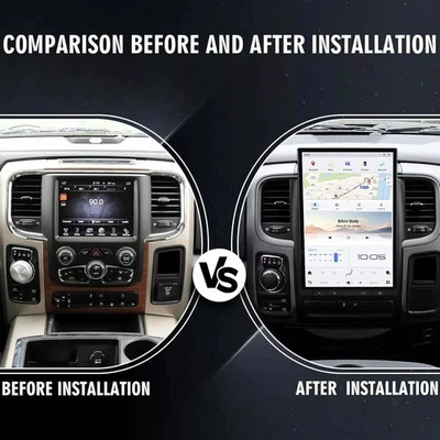 For Dodge Ram 2013-2018 14.4" Android 13 Tesla Smart Radio Screen GPS Car Stereo - Imagem 1 de 4