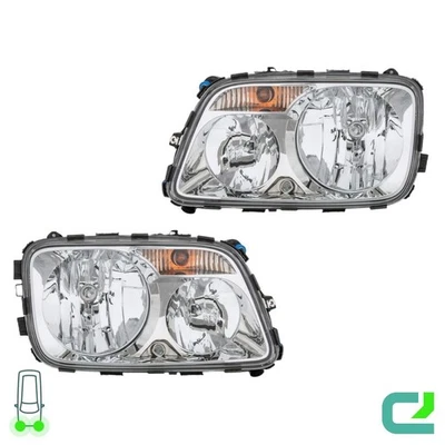 Juego De Faros Izquierdo/Derecho H7/H1 HELLA Para Mercedes-Benz Actros MP3 - Imagen 1 de 4