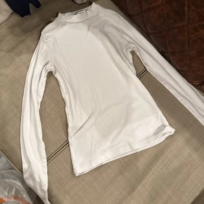 White Zara Long Sleeve Top UNUSED Size Girls 13/14 - Image 1 of 3