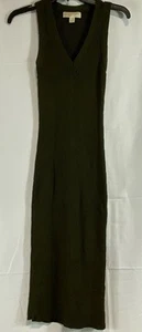 Michael Kors Women's Olive Ribbed Dress S - Picture 1 of 6