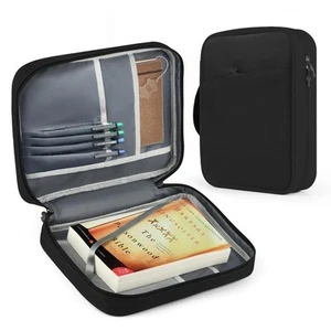Bible Cover Bag with for Women Men, Scripture Study Carrying Book Cover Churc... - Picture 1 of 8