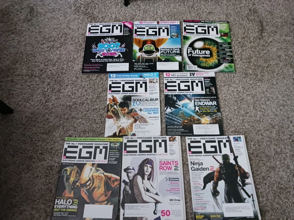Lote de 8 Revista Electrónica Gaming Mensual 2007 EGM 212 214 215 216 218 219 221 Foto 1 de 4