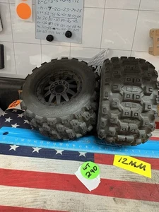 1/10 / 1/8 Rc Buggy / Car / Truck -USED- Wheels Rims/Tires - Picture 1 of 7