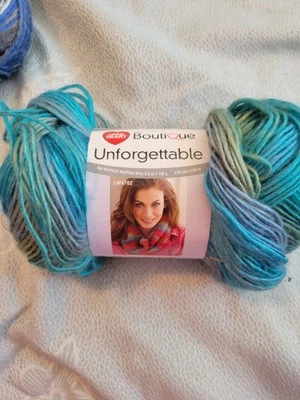 Red Heart Boutique Unforgettable Yarn Color: Tidal, Varigated 1 Skein 3.5oz - Image 1 of 2