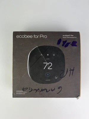 USED EcoBee for Pro ecobee 3 lite  Smart Thermostat Pro Black EB-STATE3LTP-02 - Image 1 of 4