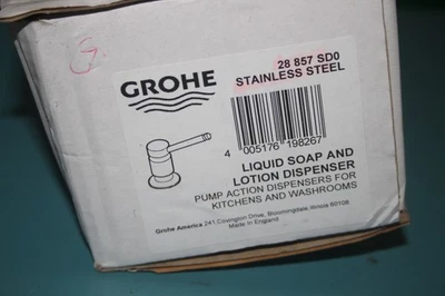 Grohe 28 857 SD0 Soap  Dispenser  Deluxe Cosmopolitan Stainless Steel - Image 1 of 2