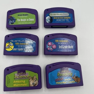 Lot of LeapFrog Quantum Leap Pad Learning Game Cartridges Mammals Scooby Doo! - Image 1 of 4