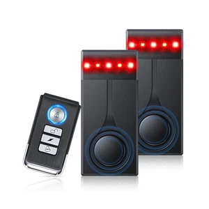 108dB Car Alarm System, Car Anti-Theft Vibration Sensor Alarm & Red Light, Wi... - Picture 1 of 9