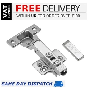 Soft Close kitchen hinges clip on GTV 3D Cabinet door hinge 35mm Full Overlay - Picture 1 of 4