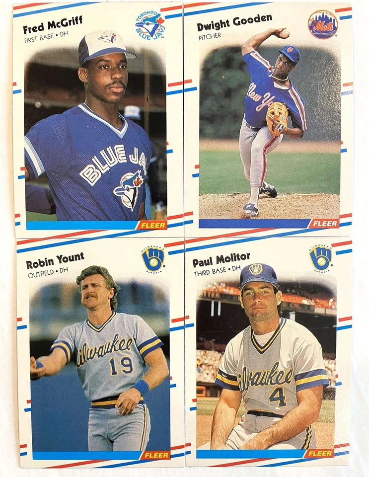 1988 Fleer Baseball Cards - #1-225 - HOF RC Stars - Upick - Image 1 of 1