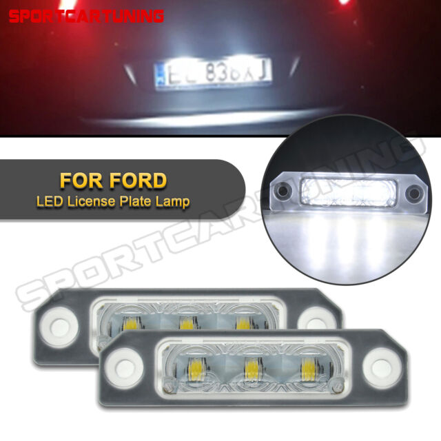 Gempro License Plate Light, 2Pcs LED License Plate Tag Lamp Assembly For  Ford Mustang Focus Fusion Flex Taurus Lincoln Mercury Lincoln