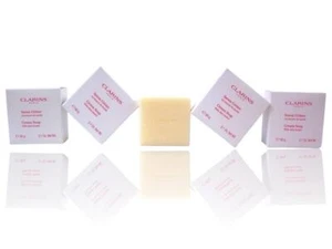 (Paquete de 4) Barra de jabón en crema Clarins Eau Dynamisante con manteca de karité tamaño de viaje 2,1 oz - Imagen 1 de 7
