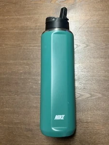 NIKE INSULATED WATER BOTTLE 32 OZ GREEN Stainless Steele Metallic - Picture 1 of 12