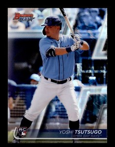 2020 Bowman's Best Refractors #12 Yoshi Tsutsugo Rookie Card RC Rays Baseball