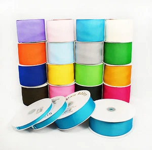 MADE IN TAIWAN Bobina Nastro Grosgrain 5yrds 3/8" 5/8" 7/8" 1-1/2" 2" 3" 16 Colori - Foto 1 di 20