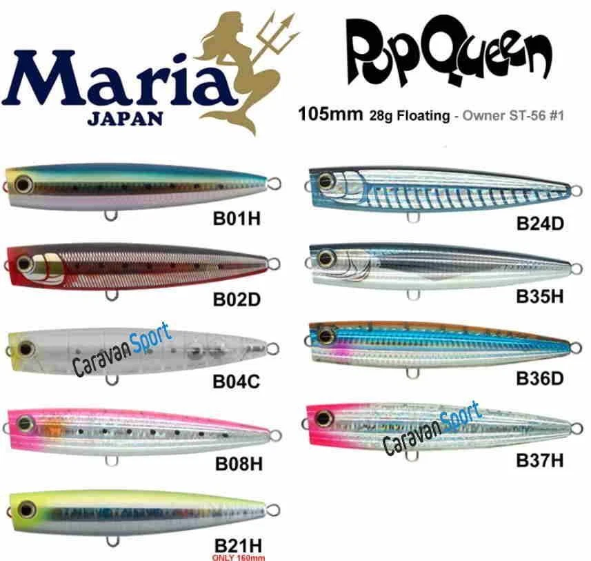 Künstlich Spinning Maria Pop Queen 105 MM Popper Yamashita Köder Meer Locken - Bild 1 von 1
