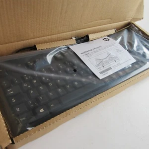 HP USB Tastatur KABELGEBUNDEN - SCHWARZ QY776AA#ABA QY776AT#ABA - NEU/VERSIEGELT - Bild 1 von 6