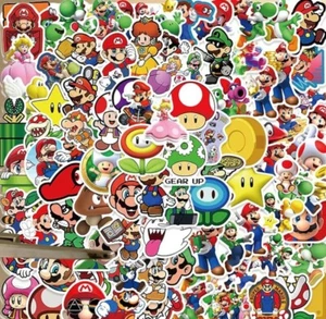Mario Stickers: 100PCS Mix Graffiti Decals for Phone, Laptop, and Anything Else - Picture 1 of 1