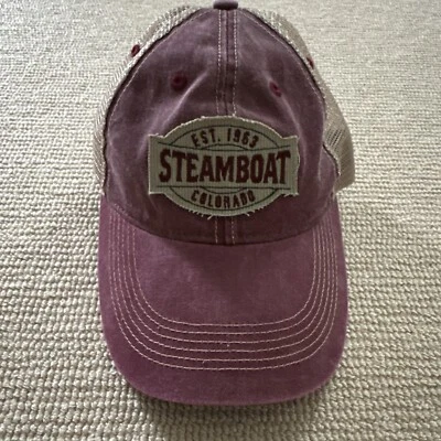 Gorra de béisbol Steamboat Colorado estilo camionero Colorado Snapback malla Foto 1 de 4