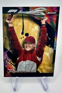 Topps Finest Formula 1 2024 F1 # Michael Schumacher # 191 # Gold Refractor /25🔥 - Bild 1 von 2