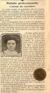CARLEPONT ( 60 ) MME POLLET-MERSCH, CUISINIERE / PUBLICITÉ PINK 1911 - Bild 1 von 1