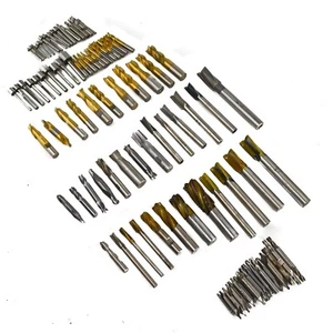 Mixed Lot of Mill Bits (100 piece lot) Unbranded Putnam National Cobalt HSS HS - Picture 1 of 9