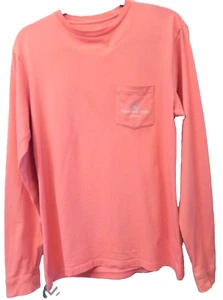 Camiseta Vineyard Vines Mujer XSpequeña Manga Larga Cuello Redondo Petoskey Rosa - Imagen 1 de 4