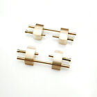 28mm Rose Gold Steel Connector Links for AP Royal Oak Offshore 42mm watch Strap 